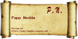 Papp Nedda névjegykártya